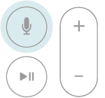 Microphone button on Apple TV remote